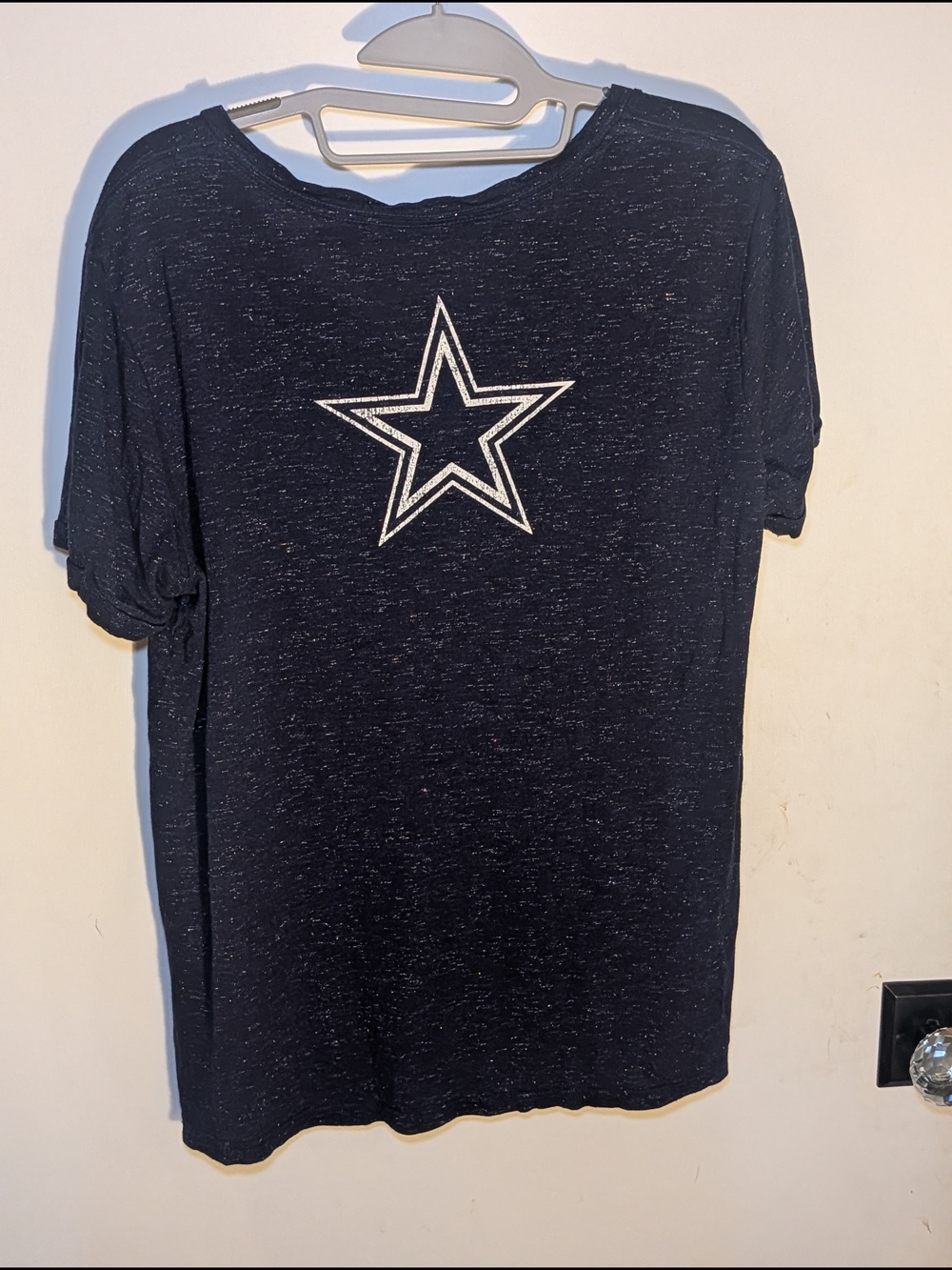 Cowboys Hall Women's Dallas Cowboys Navy Short Sleeve Tee - Picture 4 of 6